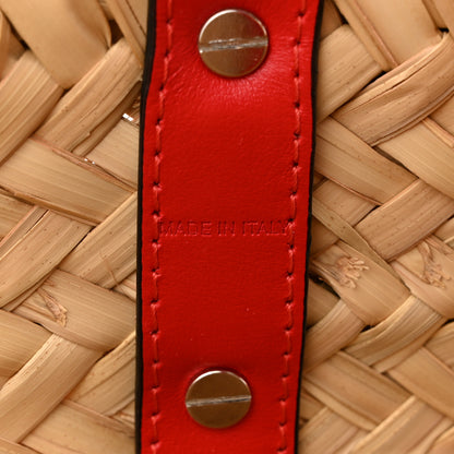 Christian Louboutin Woven Straw Loubishore Tote Beige 7 of 11