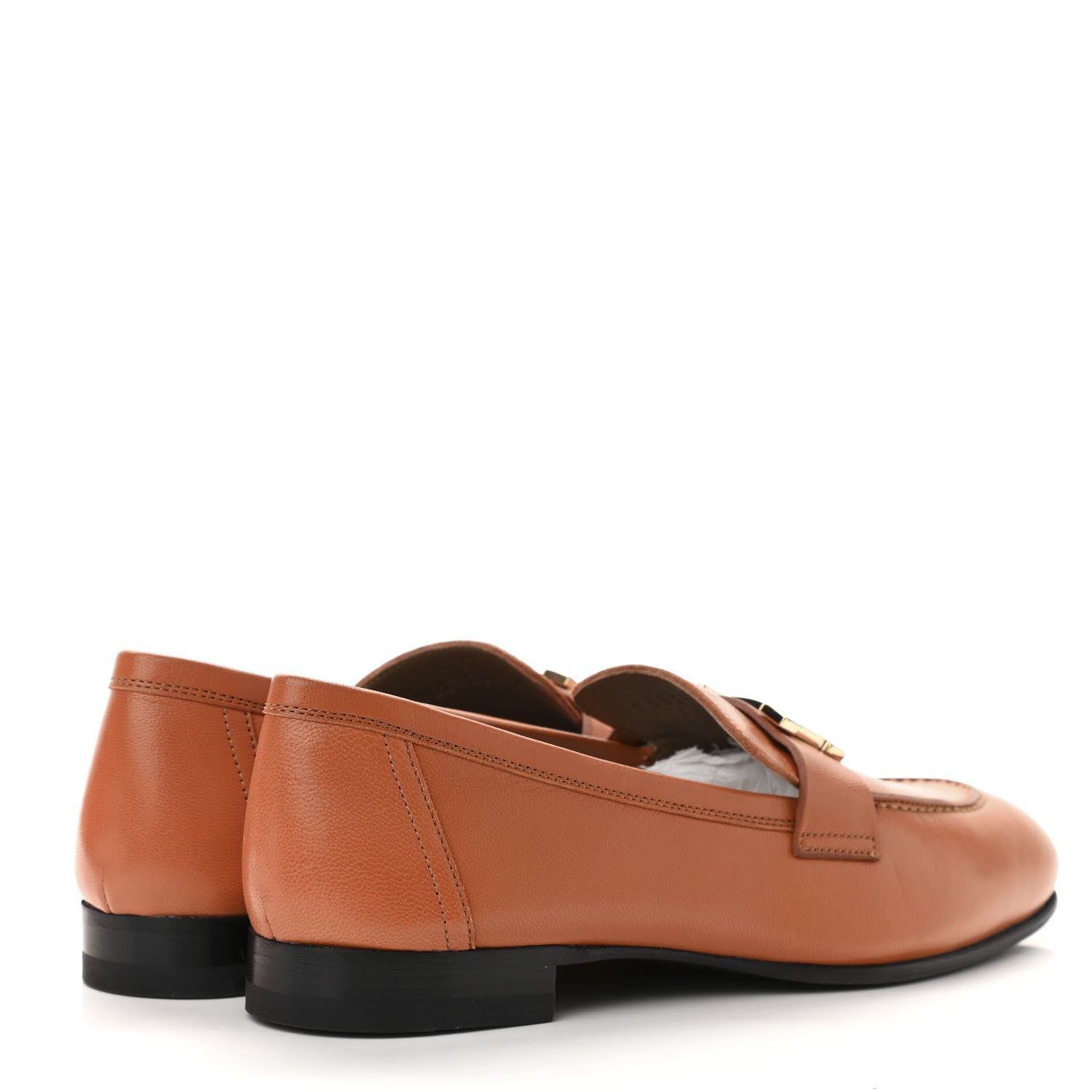 Hermes Goatskin Womens Paris Loafers 36 Marron Glaise 4 of 11