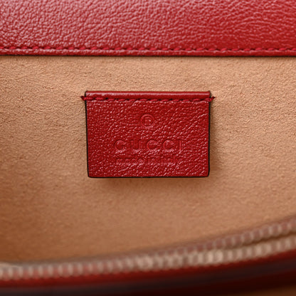 Gucci Tweed GG Monogram Small Dionysus Shoulder Bag Black White Romantic Cherry 6 of 12