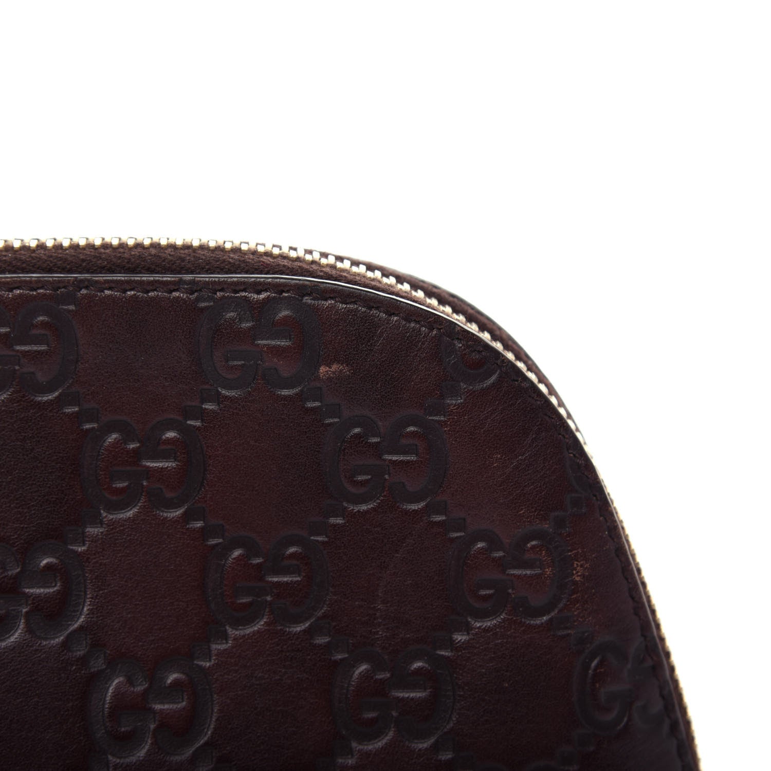 Gucci Guccissima Cosmetic Case Dark Brown 8 of 8