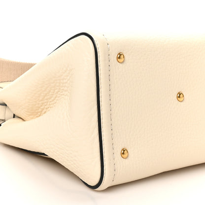 Valentino Garavani Soft Grainy Calfskin Alltime Small Handbag Ivory 8 of 9