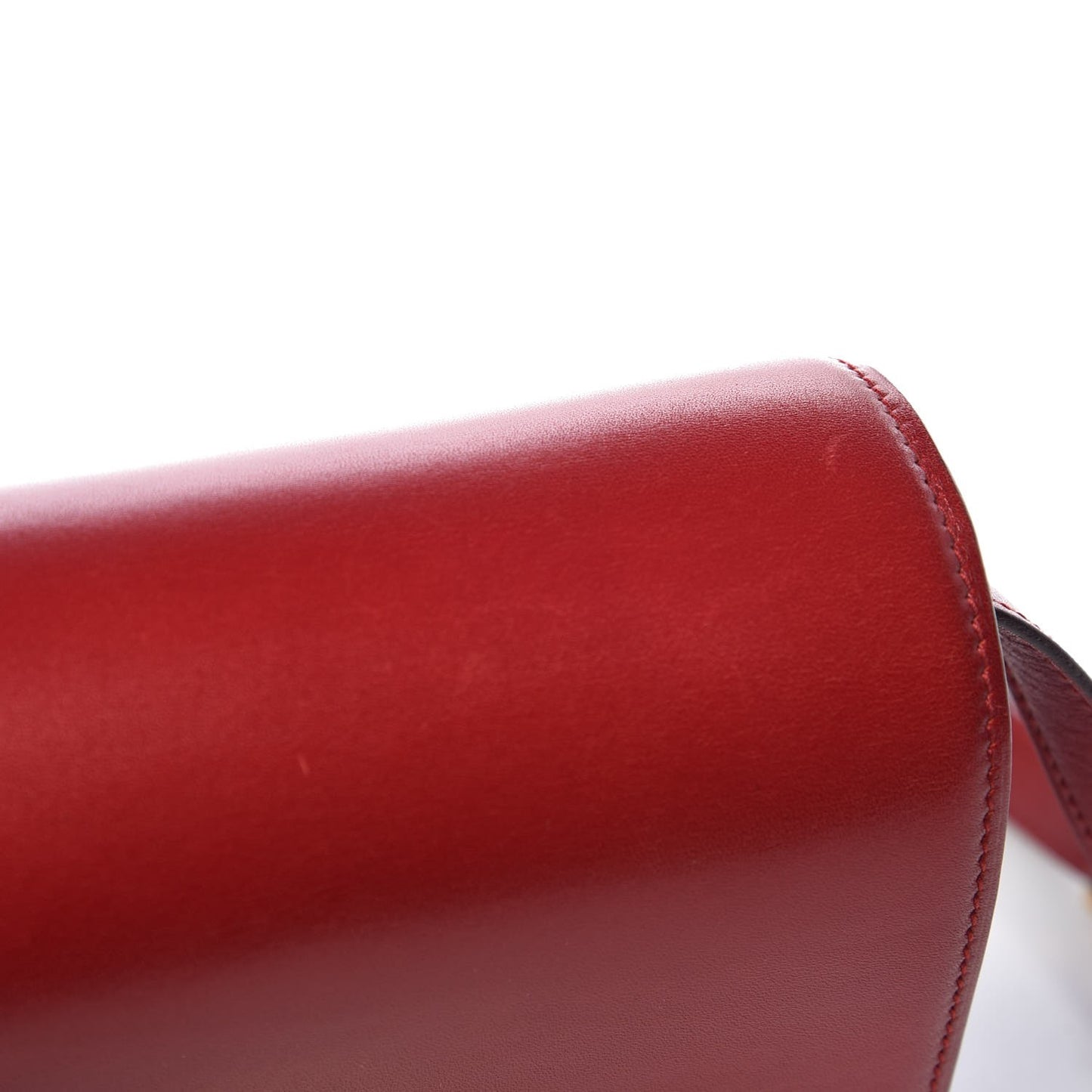 Smooth Calfskin Small Classic Box Flap Bag Red