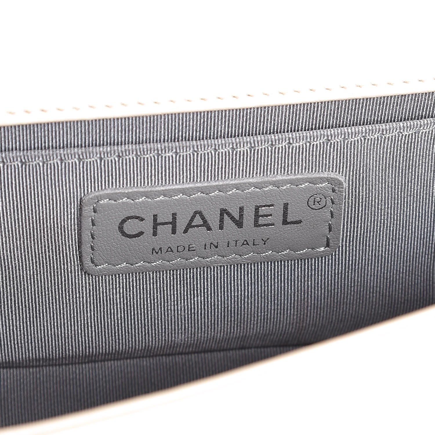 Chanel Calfskin Double Stitch Small Boy Flap White 6 of 13