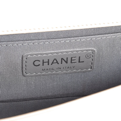 Chanel Calfskin Double Stitch Small Boy Flap White 6 of 13