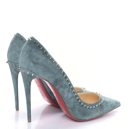 Christian Louboutin Veau Velours Anjalina 100 Pumps 39.5 Everest 4 of 8