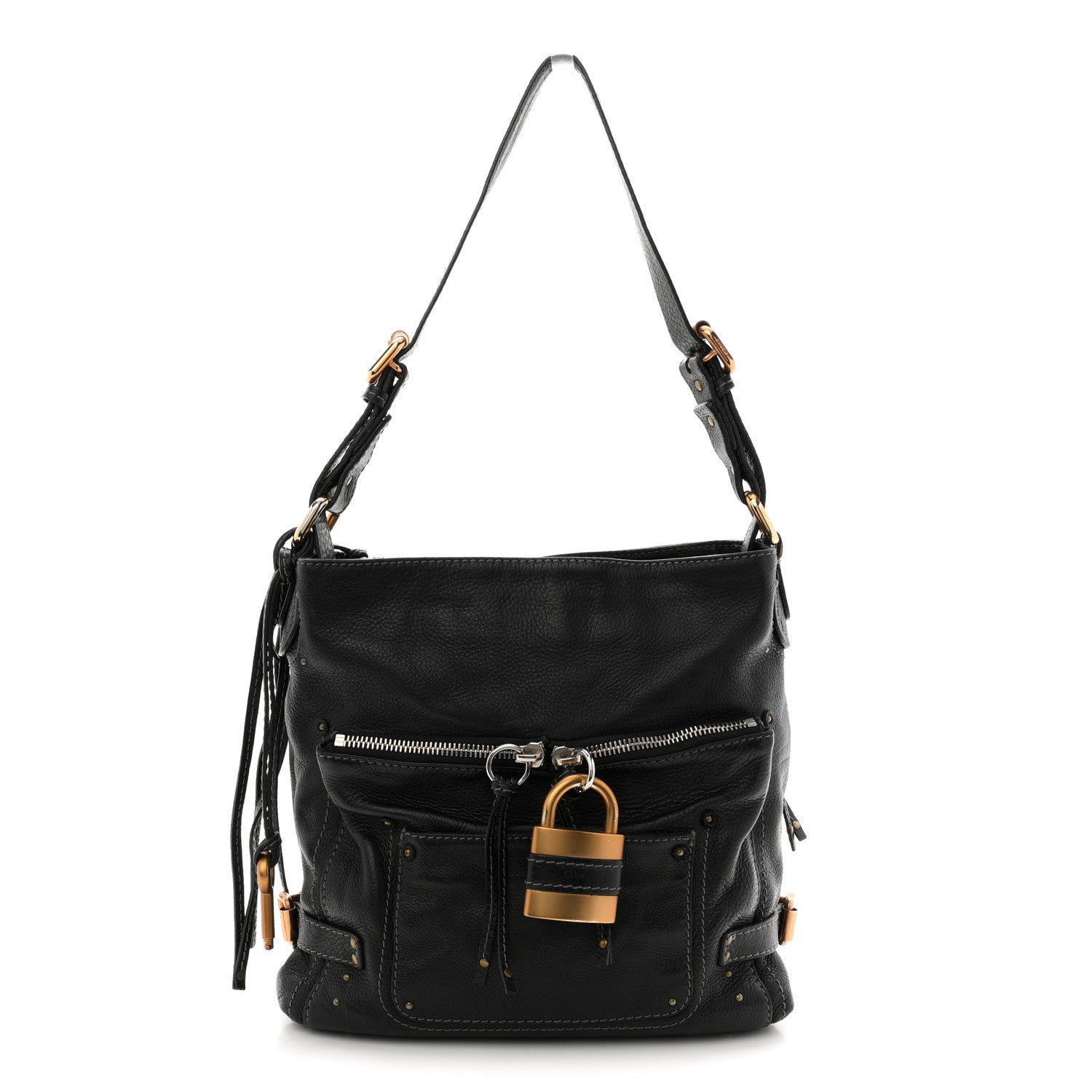 Chloe Calfskin Paddington Hobo Black 1 of 13