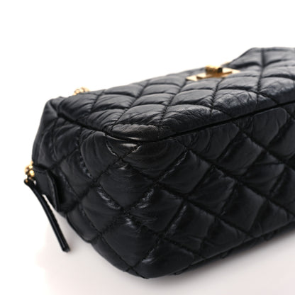 Chanel Aged Calfskin Quilted Small Reissue Camera Case Black 8 of 9