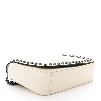 Prada Glace Calfskin Studded Crossbody White 4 of 11