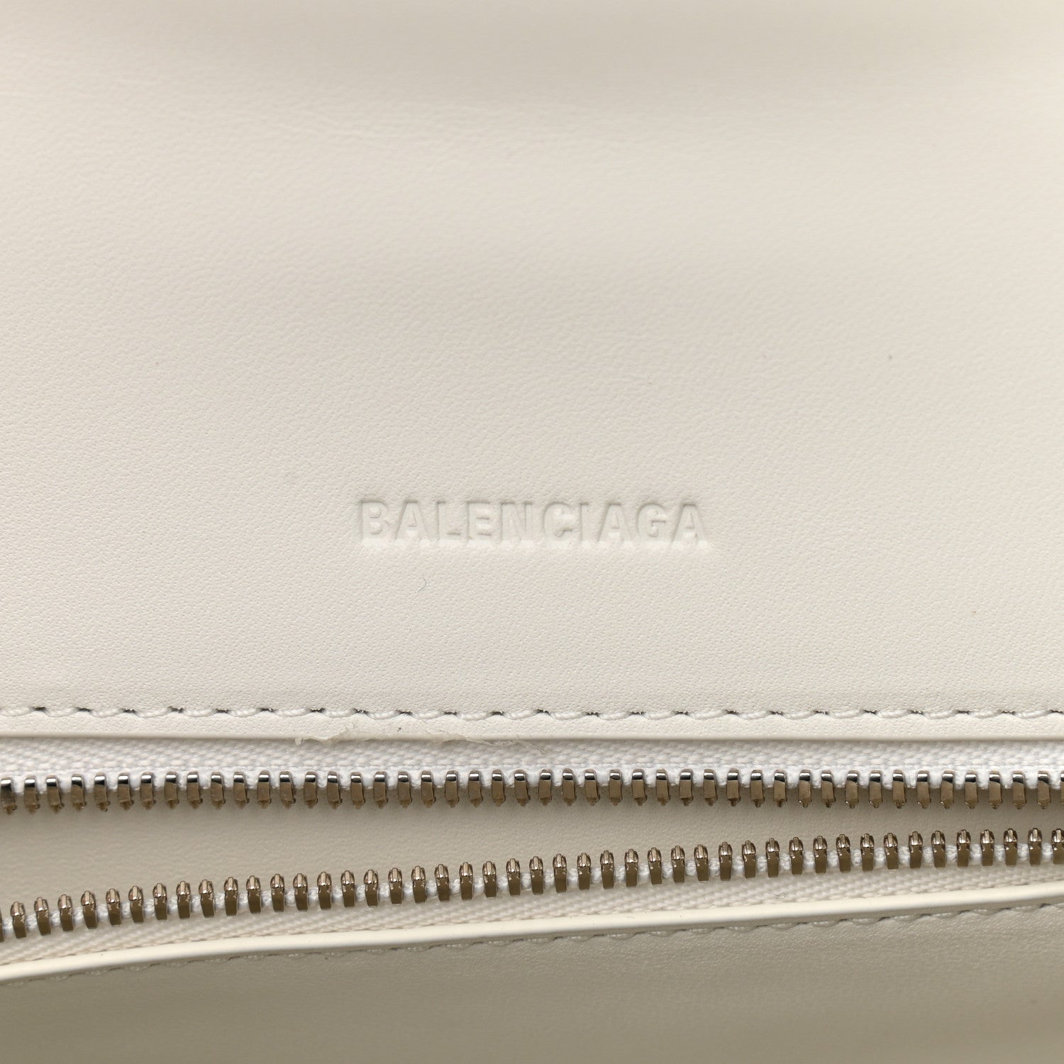 Balenciaga Faux Calfskin Fabric Glow In The Dark Small Sneakerhead Top Handle Bag White 6 of 9