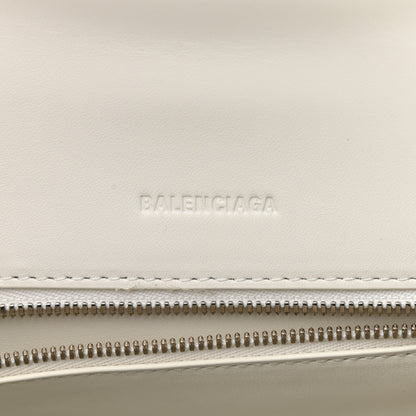 Balenciaga Faux Calfskin Fabric Glow In The Dark Small Sneakerhead Top Handle Bag White 6 of 9