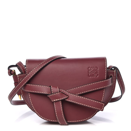 Loewe Calfskin Mini Gate Crossbody Bag Wine 1 of 8