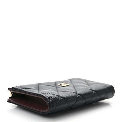Chanel Caviar Quilted CC Zip Around Card Holder Black 4 of 7