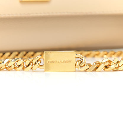 Saint Laurent Grain De Poudre Medium Monogram Kate Satchel Nude Powder 13 of 13