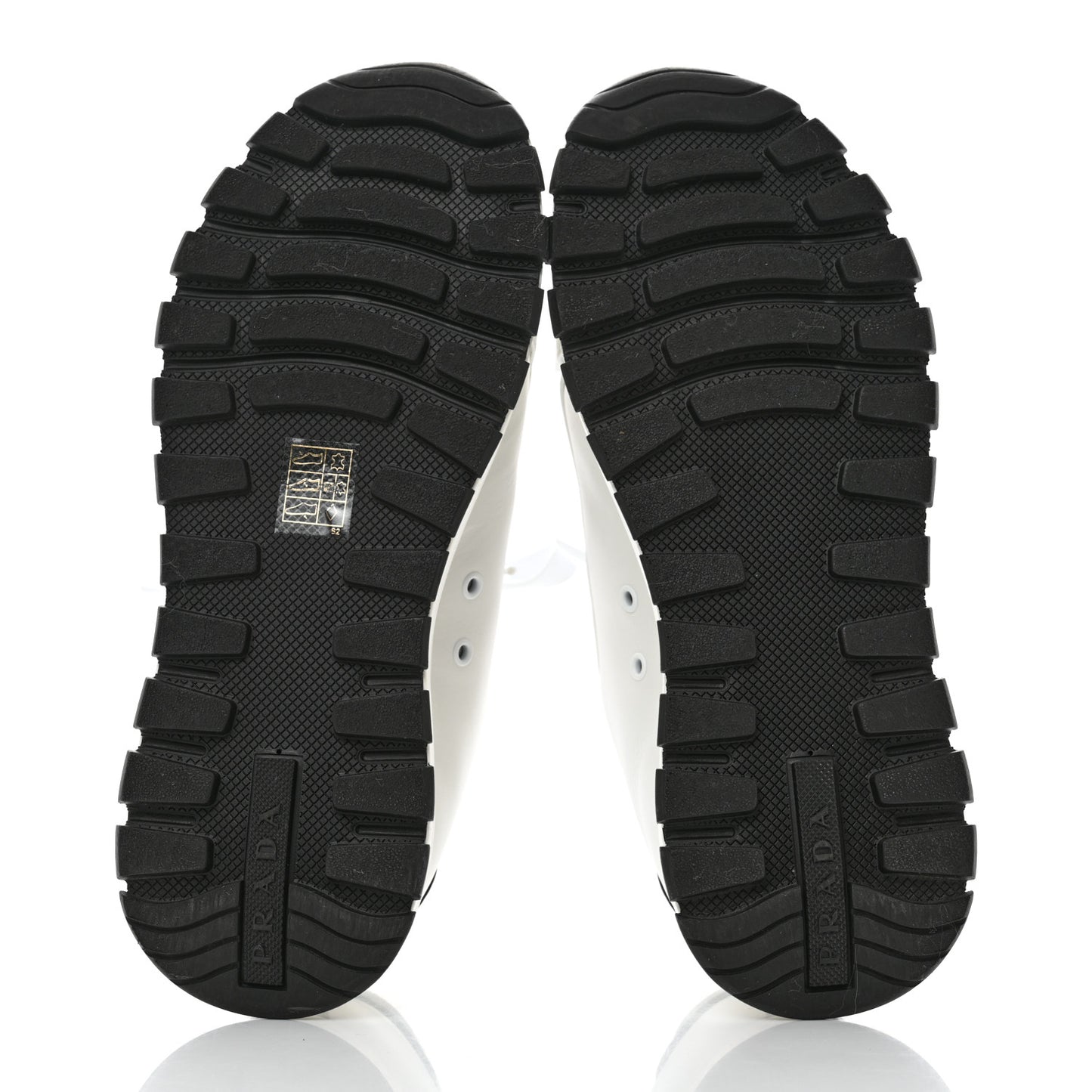 Nylon Gabardine Logo Sneakers 36 White