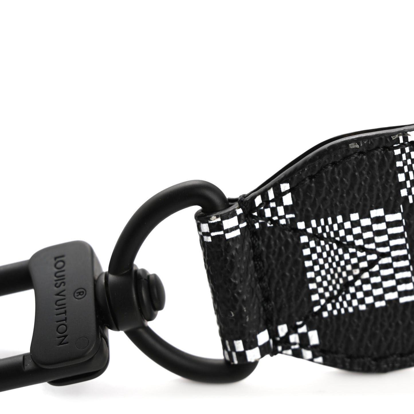 Damier Distorted Keepall Bandouliere Strap Black