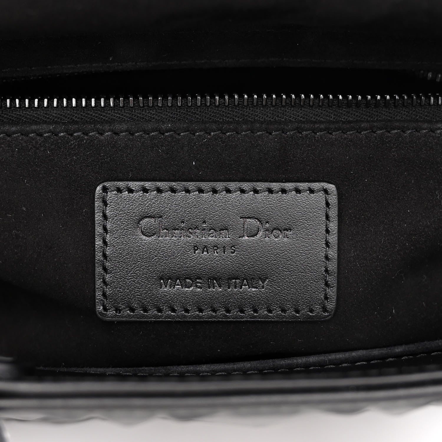 Christian Dior Calfskin Cannage Diamond Small My ABCDior Lady Dior Black 6 of 12