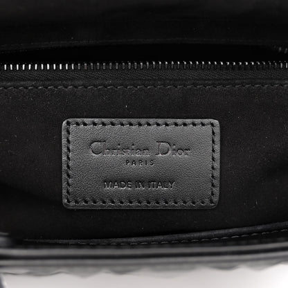 Christian Dior Calfskin Cannage Diamond Small My ABCDior Lady Dior Black 6 of 12
