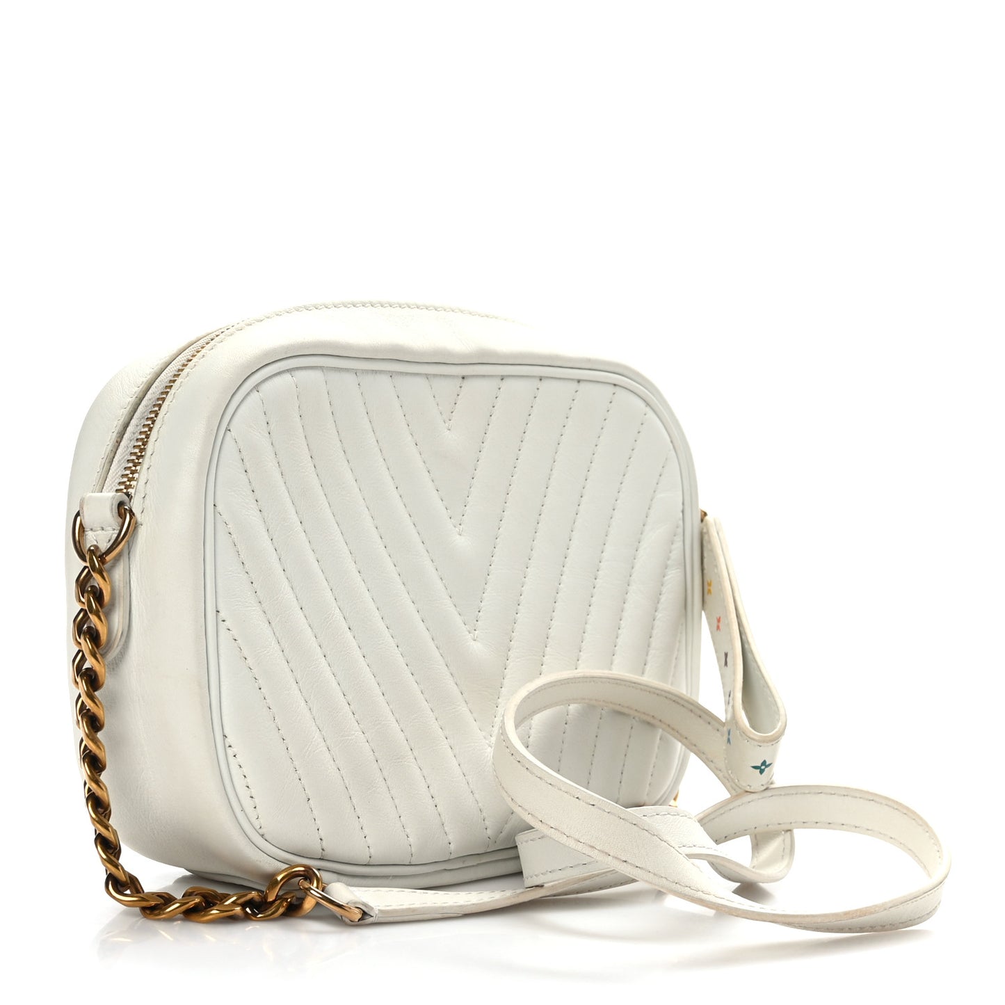 Calfskin New Wave Camera Bag White