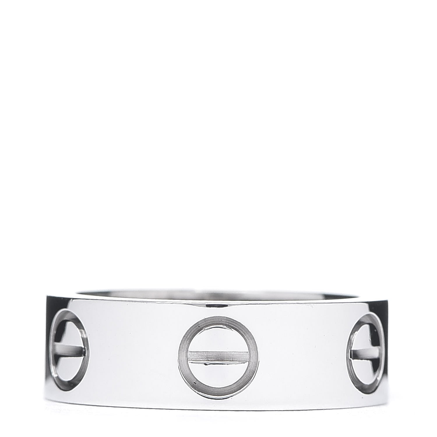 Cartier 18K White Gold 5.5mm LOVE Ring 47 4 2 of 4