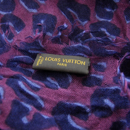 Louis Vuitton Cashmere Silk Leopard Stole 3 of 4