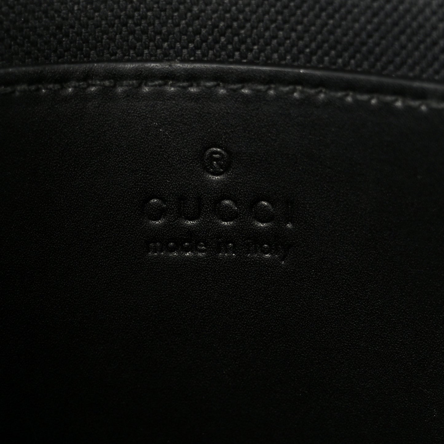 GG Supreme Monogram Web Small Flat Messenger Bag Black Grey
