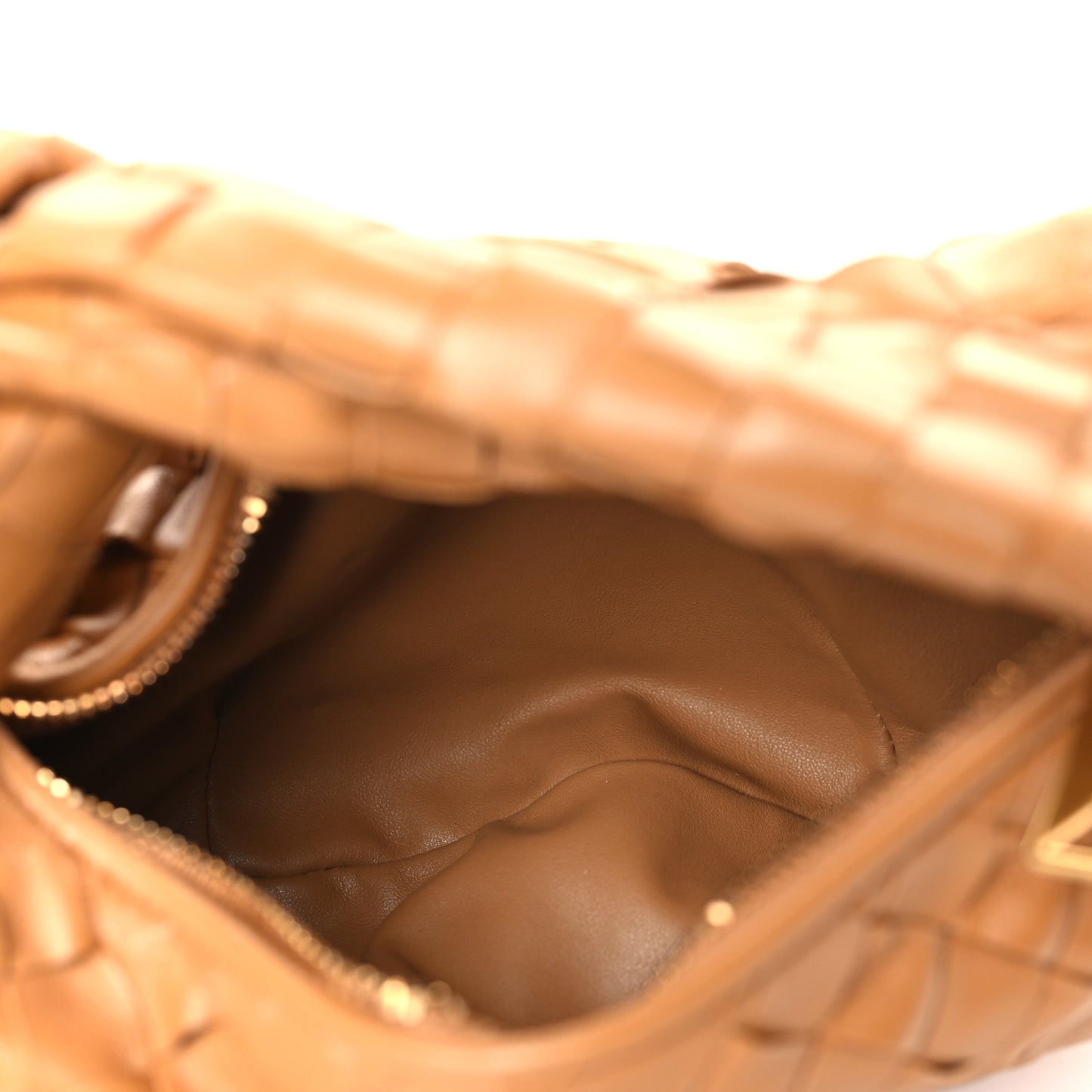 Nappa Intrecciato Mini Jodie Caramel