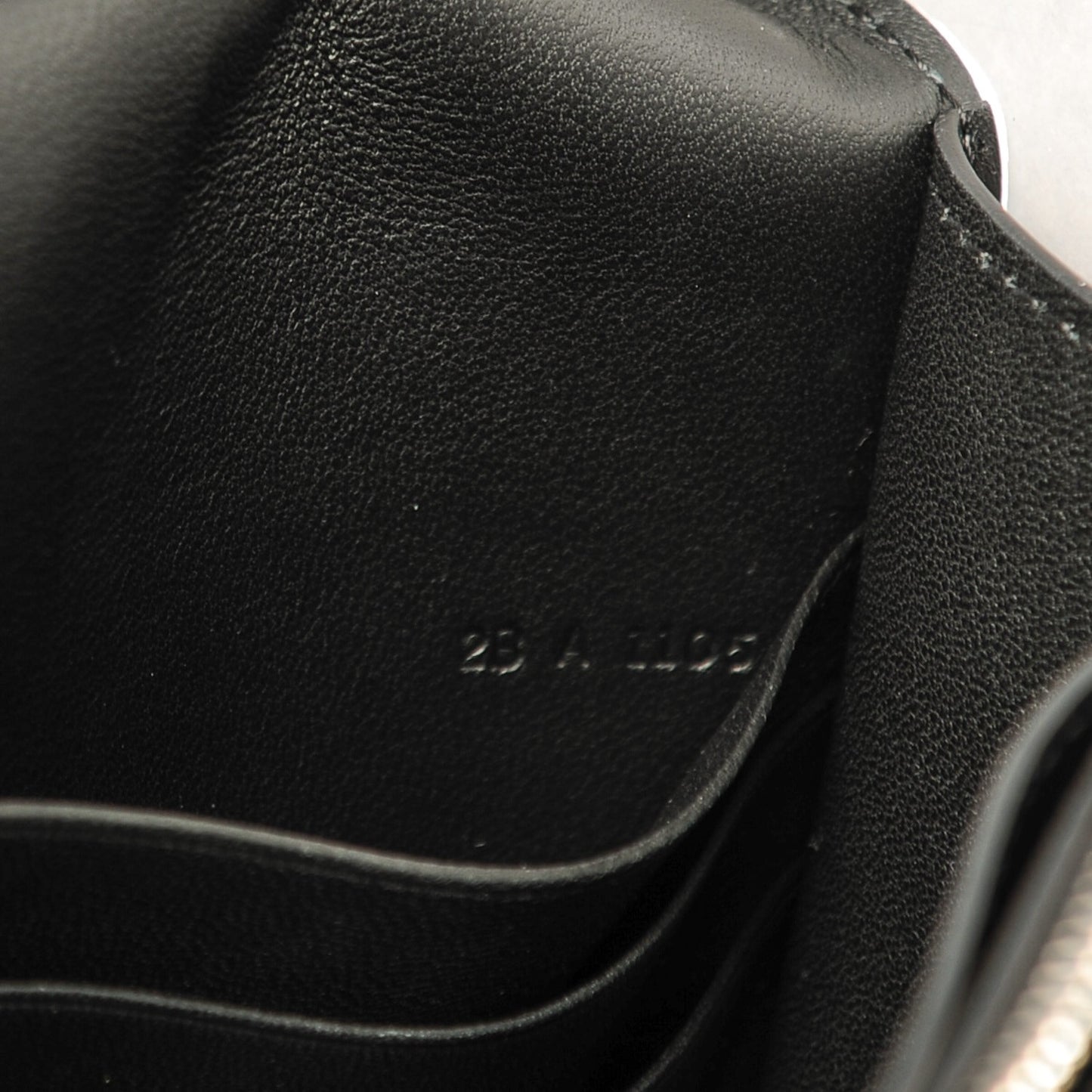 Calfskin Star Pandora Chain Wallet Black