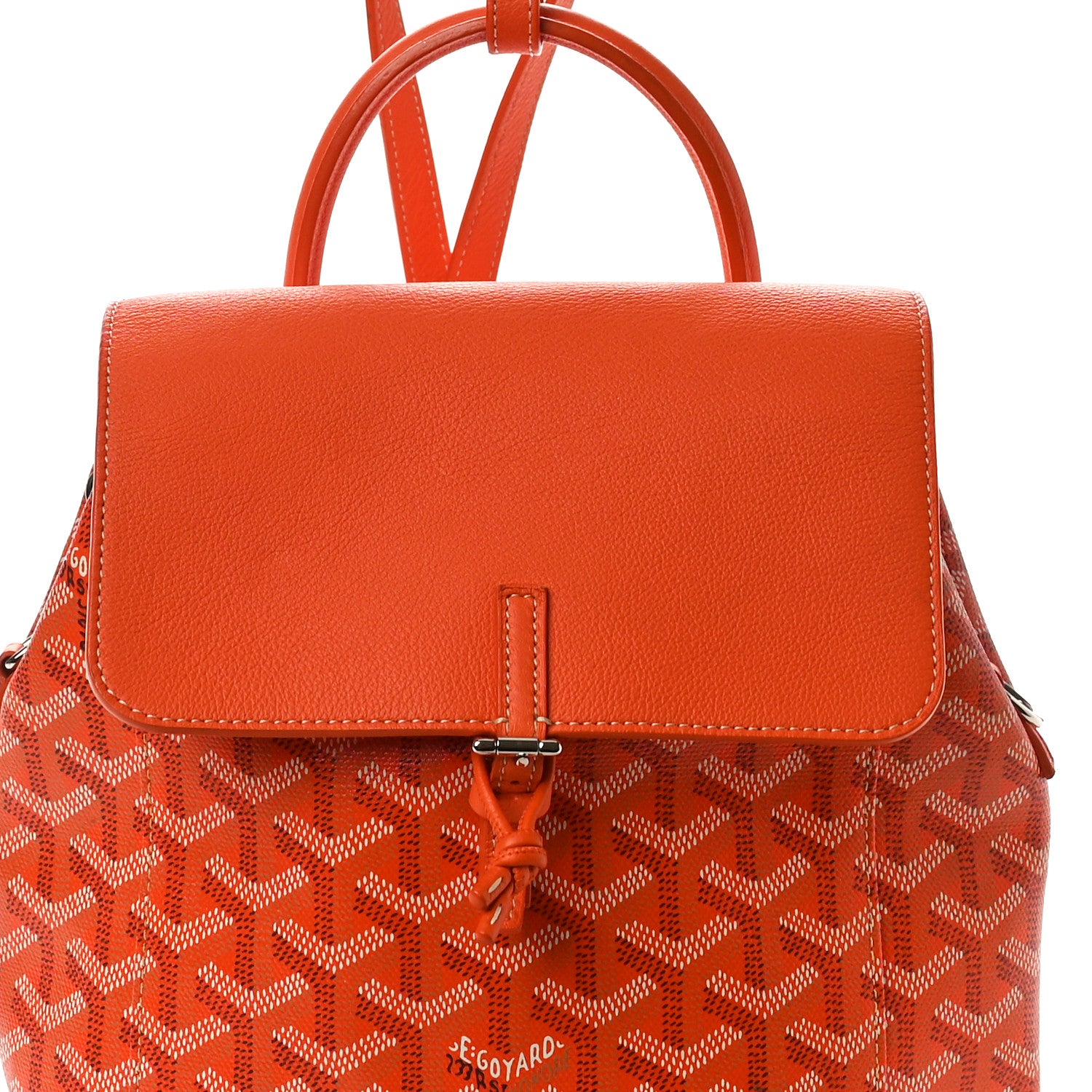 Goyard Goyardine Calfskin Mini Alpin Backpack Orange 7 of 9