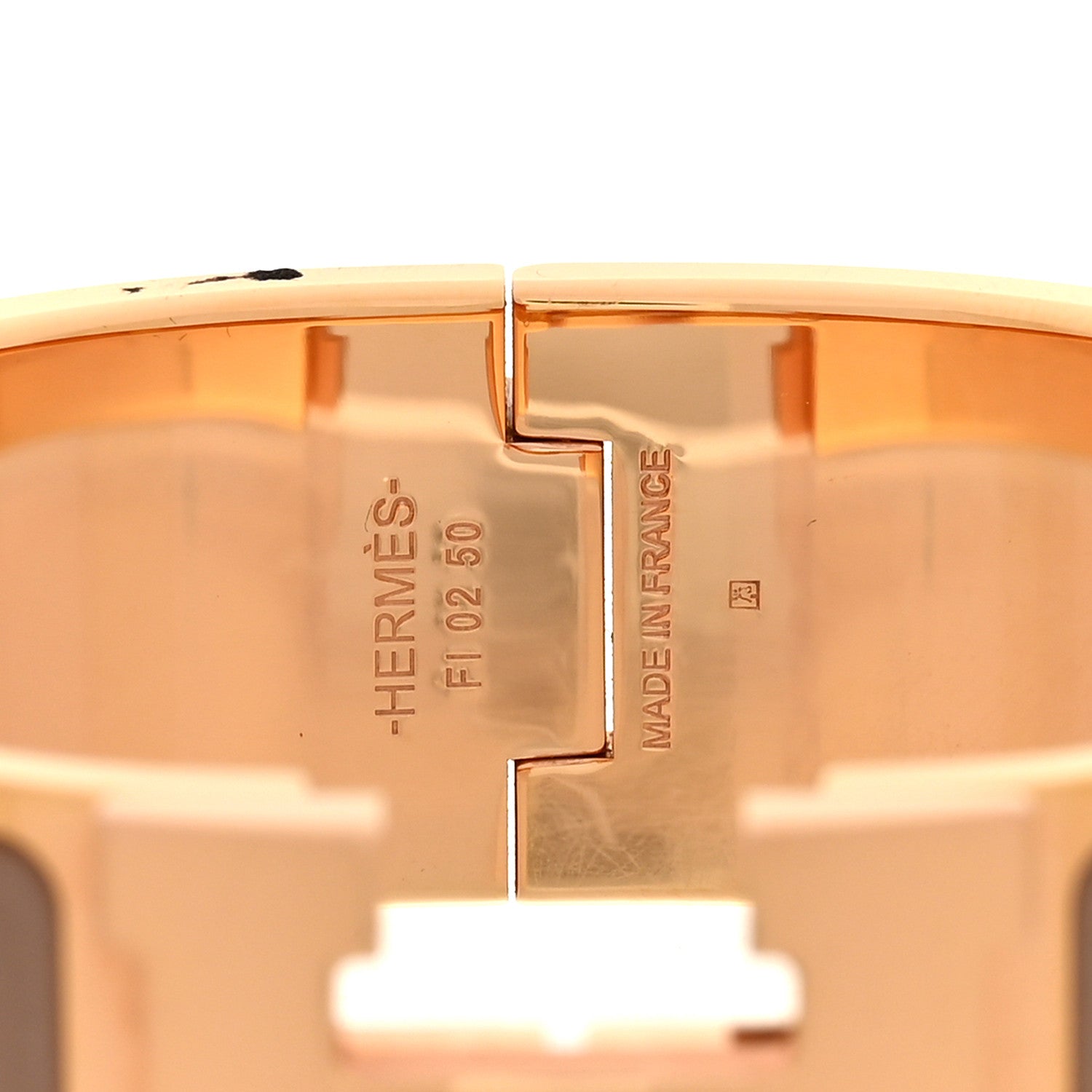 Hermes Enamel Wide Clic Clac H Bracelet PM Marron Glace 4 of 5