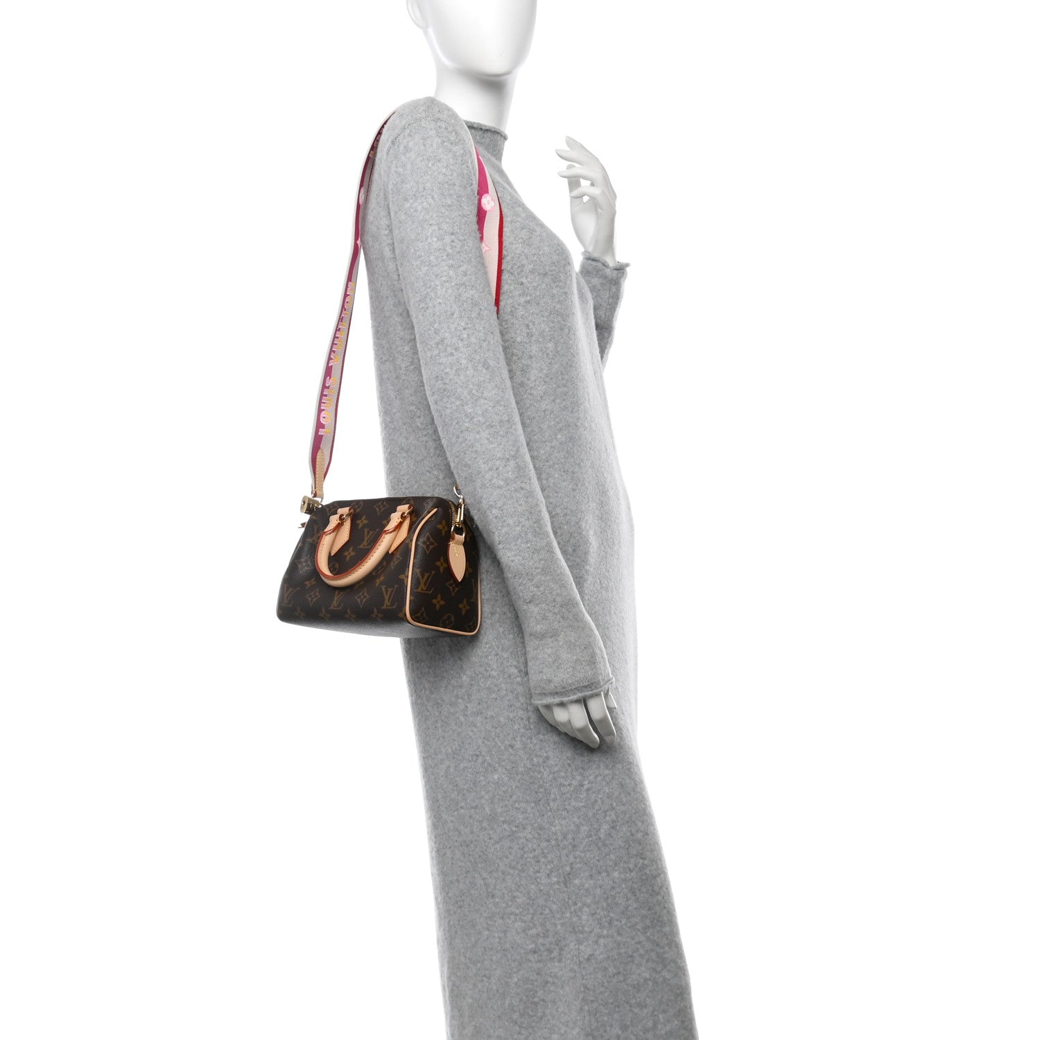 Louis Vuitton Monogram Speedy Bandouliere 20 Fuchsia 2 of 10