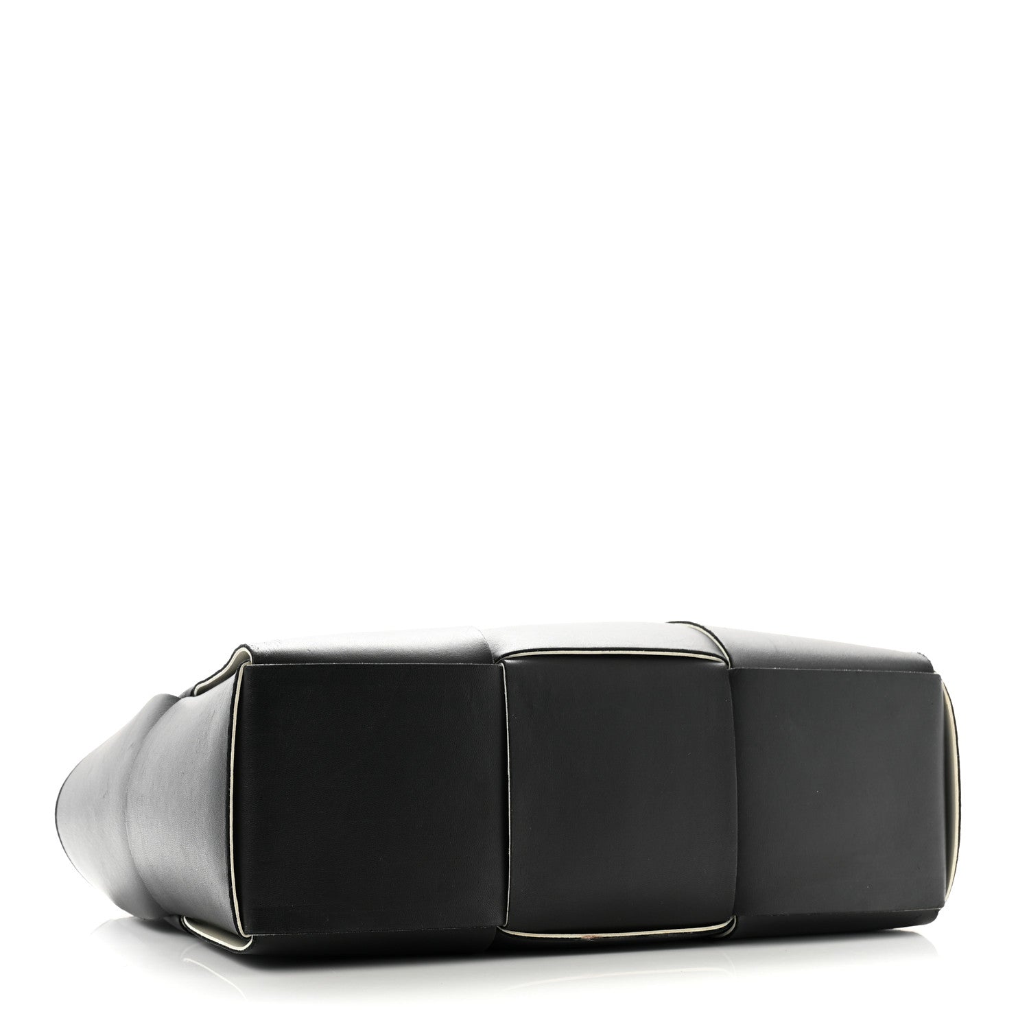 Bottega Veneta Nappa Maxi Intrecciato Arco Tote Black White 5 of 12