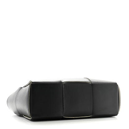 Bottega Veneta Nappa Maxi Intrecciato Arco Tote Black White 5 of 12