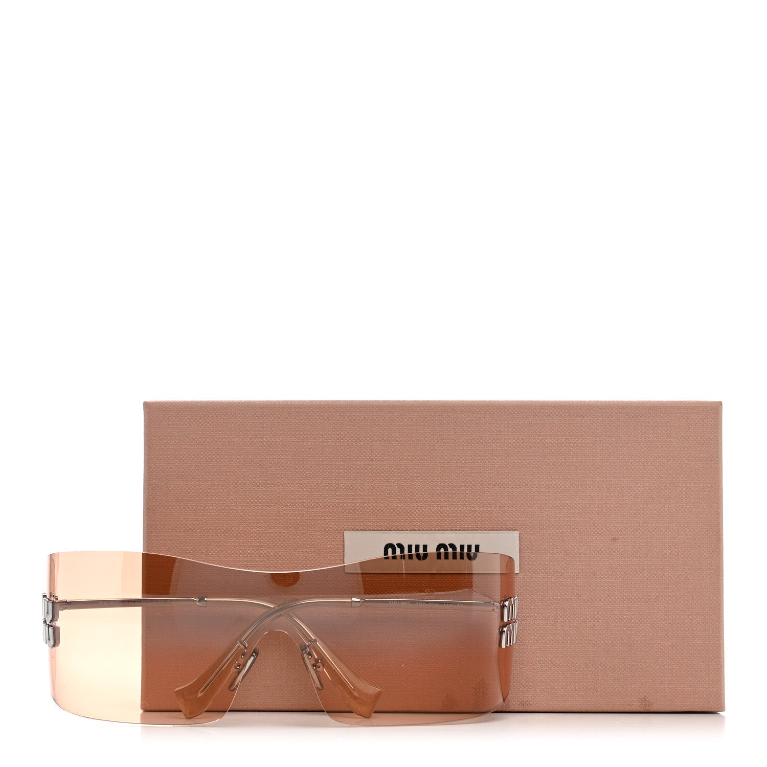 Miu Miu Metal Oversize Shield Sunglasses SMUB53 Gold 7 of 7