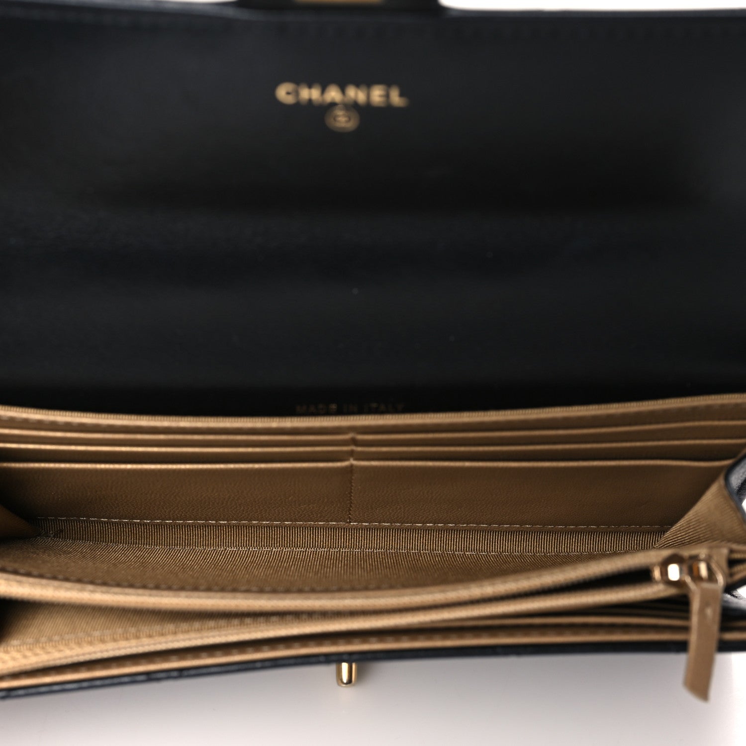 Chanel Goatskin Quilted Chic Pearls Clutch With Chain Black 5 of 11