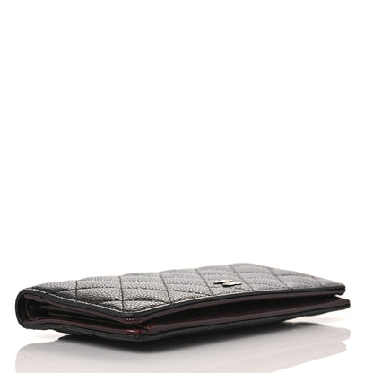 Chanel Caviar Quilted Yen Wallet Black 4 of 9