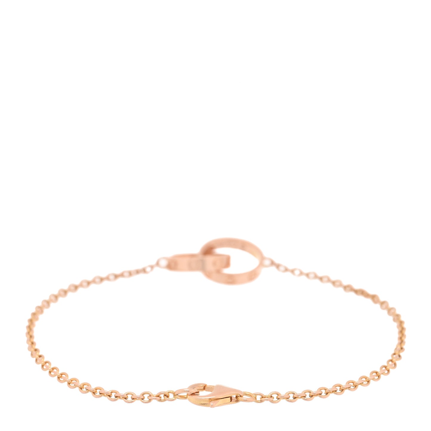18K Pink Gold Interlocking LOVE Bracelet