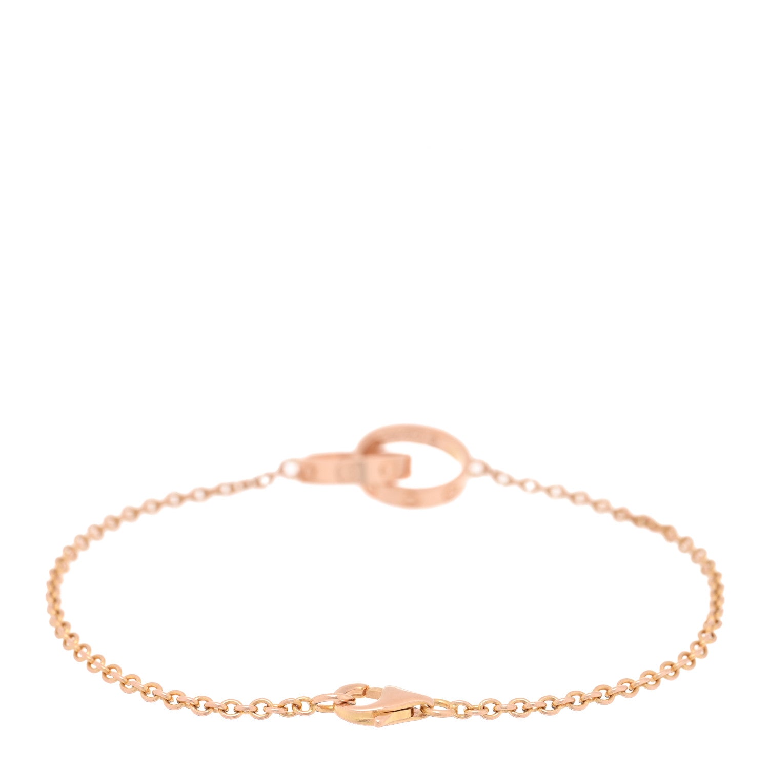 Cartier 18K Pink Gold Interlocking LOVE Bracelet 2 of 3