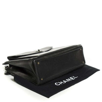 Chanel Calfskin Flap Shoulder Bag Black 4 of 7