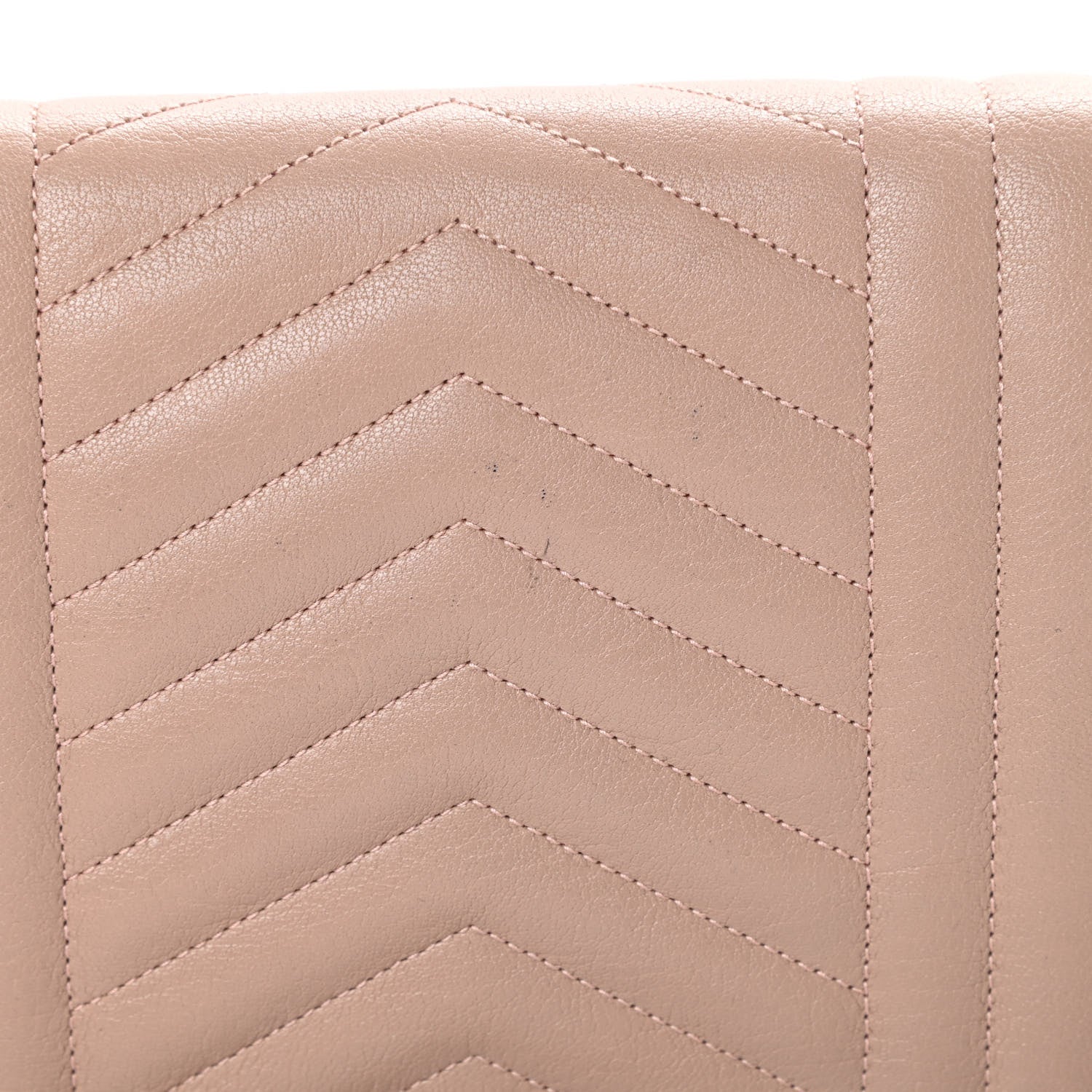 Saint Laurent Sheepskin Tri-Quilt Monogram Envelope Chain Wallet Beige 11 of 12