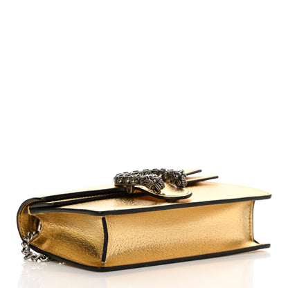 Gucci Metallic Calfskin Super Mini Dionysus Shoulder Bag Gold 4 of 10
