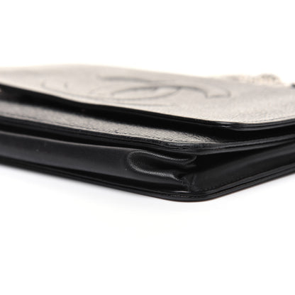 Chanel Caviar Timeless CC Wallet On Chain WOC Black 7 of 15
