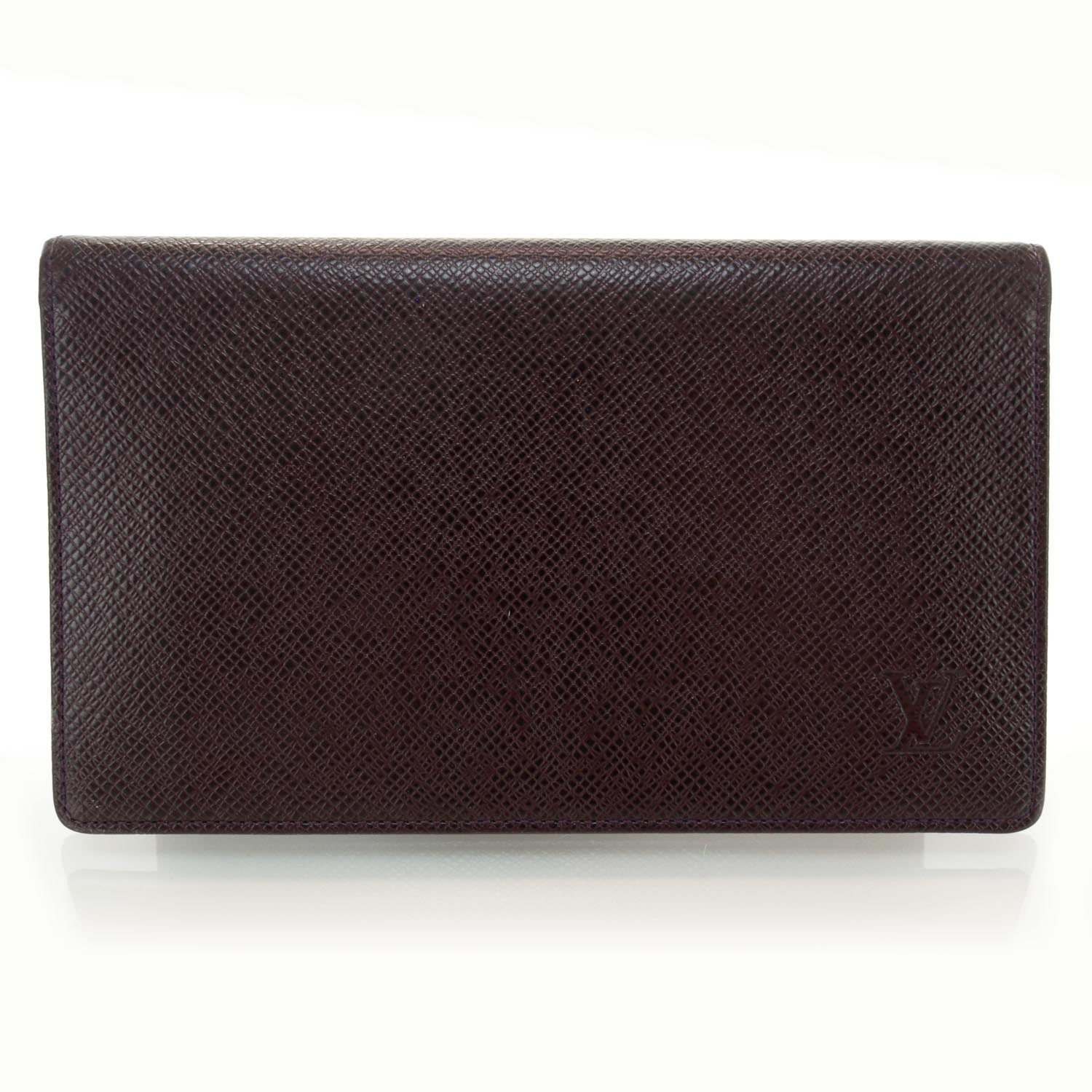 Louis Vuitton Taiga Checkbook Pocket Agenda Cover Grizzli 1 of 7