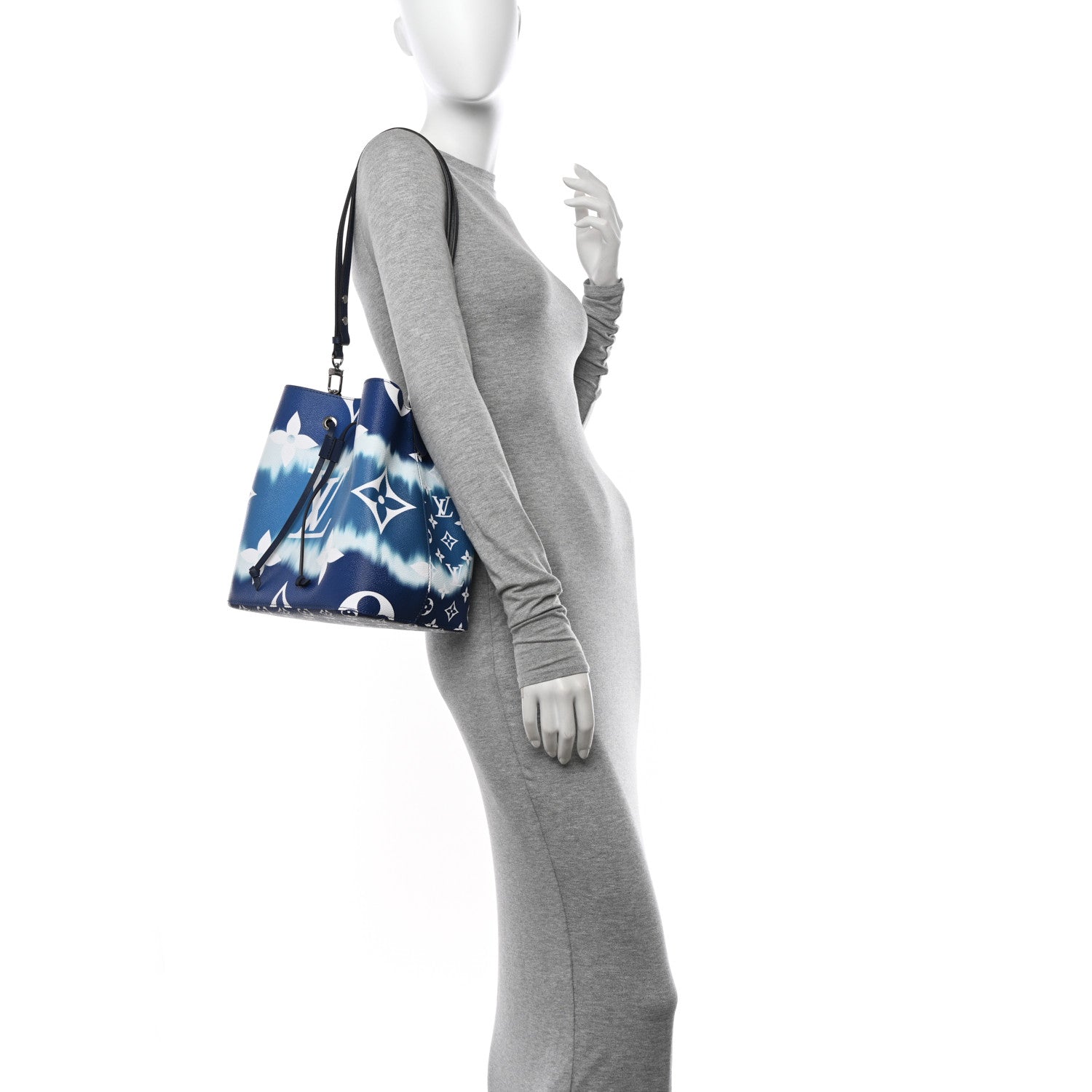 Louis Vuitton Monogram Escale Neonoe MM Blue 2 of 9