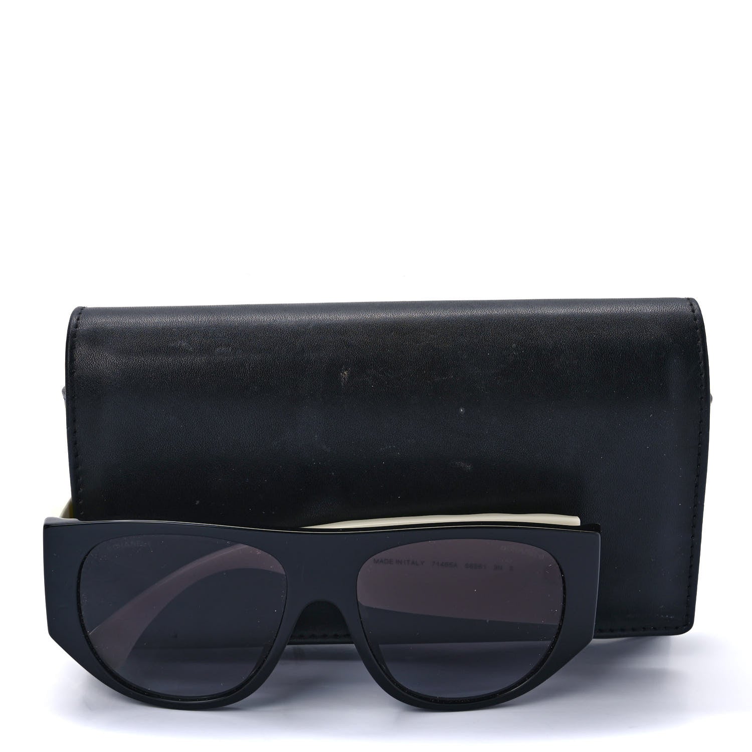 Chanel Acetate Quilted CC Pilot Sunglasses 71465 White Black 8 of 8