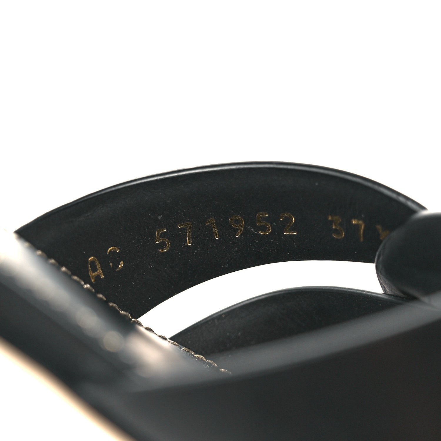 Saint Laurent Calfskin Tribute 05 Slide Sandals 37.5 Black 9 of 10