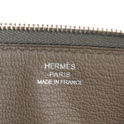 Hermes Ostrich Azap Wallet Gris Tourterelle 6 of 8