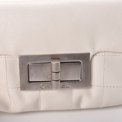 Chanel Calfskin Square Stitched Mademoiselle Shoulder Bag White 17 of 17