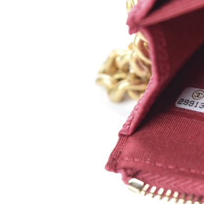 Chanel Caviar Quilted CC Phone Holder With Chain Pink 9 of 10