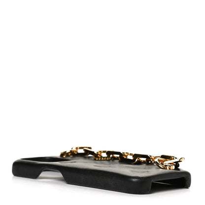Louis Vuitton Lambskin Embossed Monogram Coussin iPhone 13 Pro Bumper Black 4 of 9