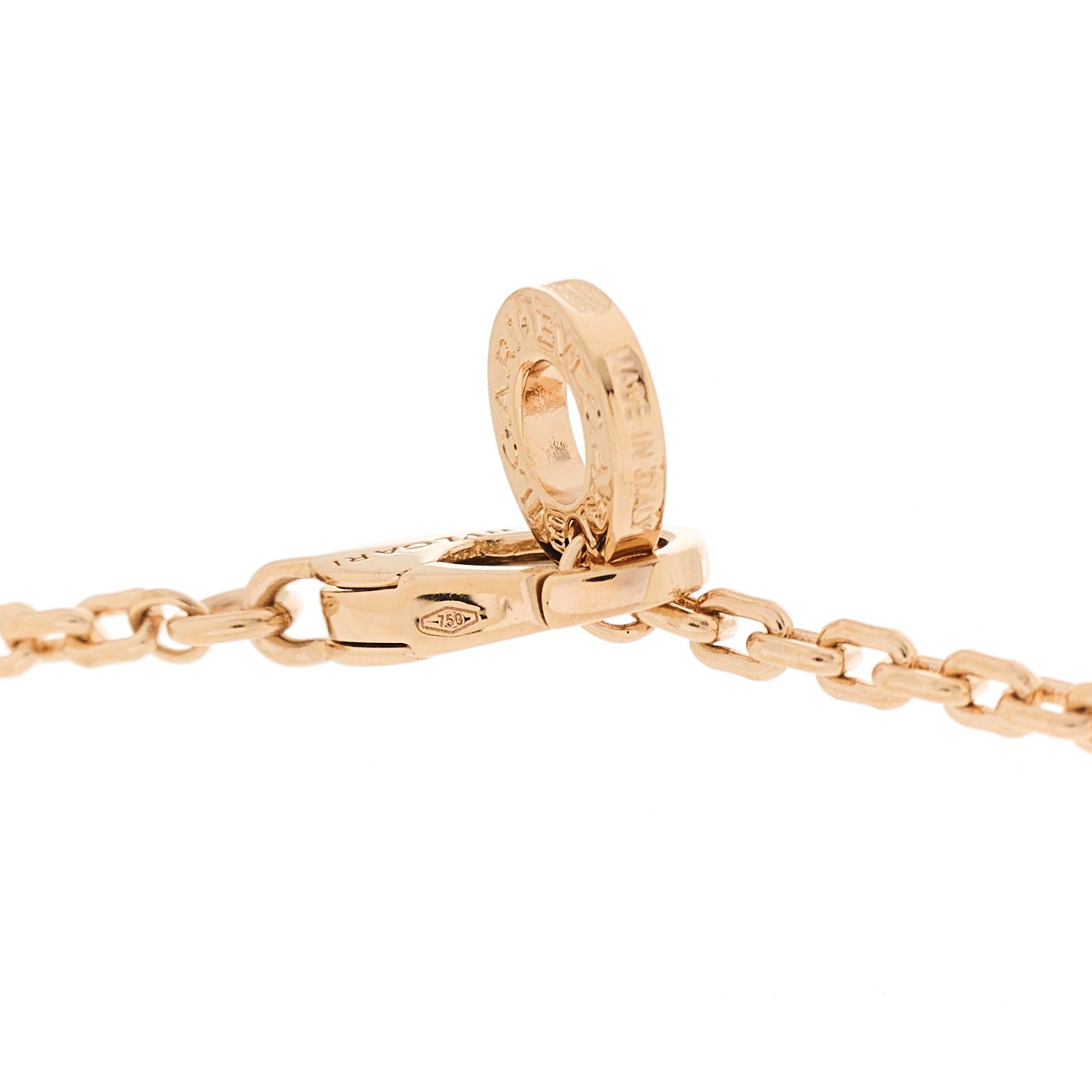 Bulgari 18K Rose Gold Diamond Serpenti Viper Demi Pave Pendant Necklace 8 of 9